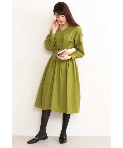 ＊＊N.Natural Beauty Basic / エヌ ナチュラルビューティーベーシック ワンピース | ベッコウバックルワンピース | 詳細2