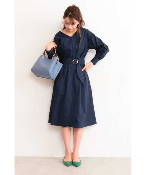 ＊＊N.Natural Beauty Basic / エヌ ナチュラルビューティーベーシック ワンピース | ベッコウバックルワンピース | 詳細6