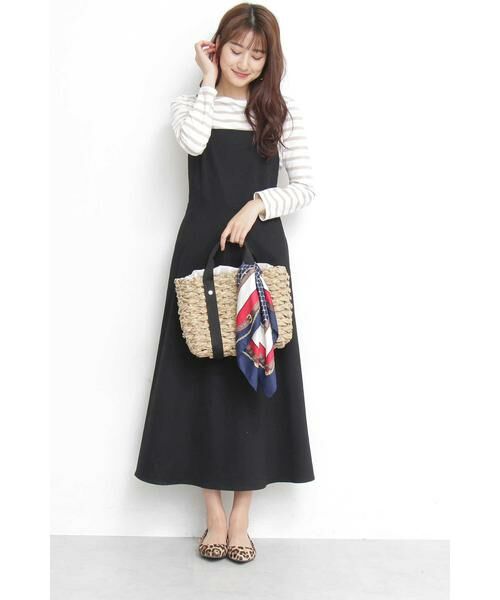 ＊＊N.Natural Beauty Basic / エヌ ナチュラルビューティーベーシック ワンピース | チノジャンパースカートマキシワンピース | 詳細3