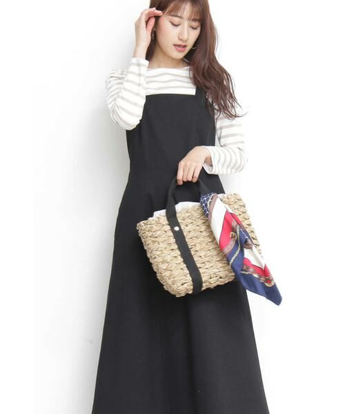 ＊＊N.Natural Beauty Basic / エヌ ナチュラルビューティーベーシック ワンピース | チノジャンパースカートマキシワンピース | 詳細4