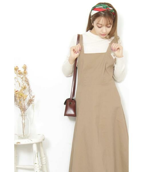 ＊＊N.Natural Beauty Basic / エヌ ナチュラルビューティーベーシック ワンピース | チノジャンパースカートマキシワンピース | 詳細18