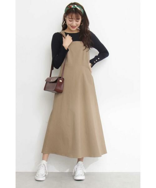 ＊＊N.Natural Beauty Basic / エヌ ナチュラルビューティーベーシック ワンピース | チノジャンパースカートマキシワンピース | 詳細10
