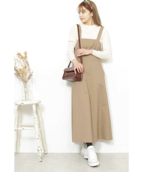 ＊＊N.Natural Beauty Basic / エヌ ナチュラルビューティーベーシック ワンピース | チノジャンパースカートマキシワンピース | 詳細13