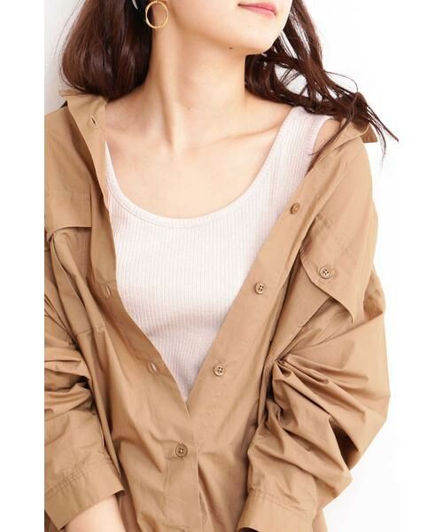 ＊＊N.Natural Beauty Basic / エヌ ナチュラルビューティーベーシック カットソー | ラメタンクトップ（ベージュ1）