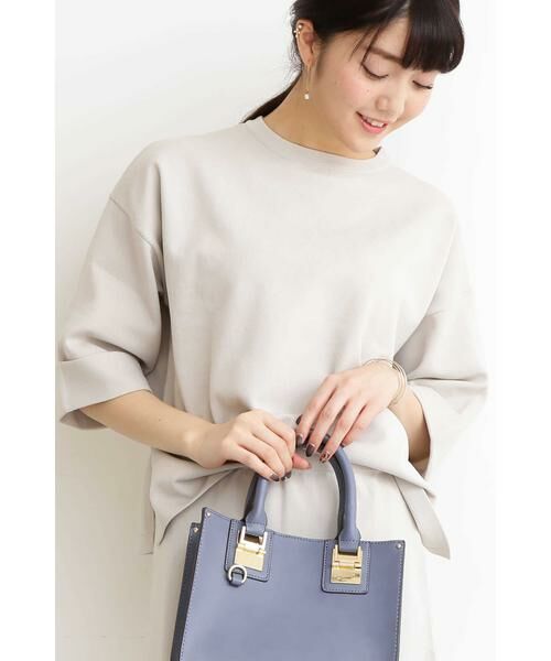 ＊＊N.Natural Beauty Basic / エヌ ナチュラルビューティーベーシック ニット・セーター | ポリエステルヤーンニットセットアップ　ニット（グレー）