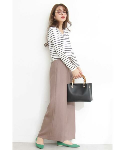 ＊＊N.Natural Beauty Basic / エヌ ナチュラルビューティーベーシック ニット・セーター | 総針Vネックニット | 詳細3