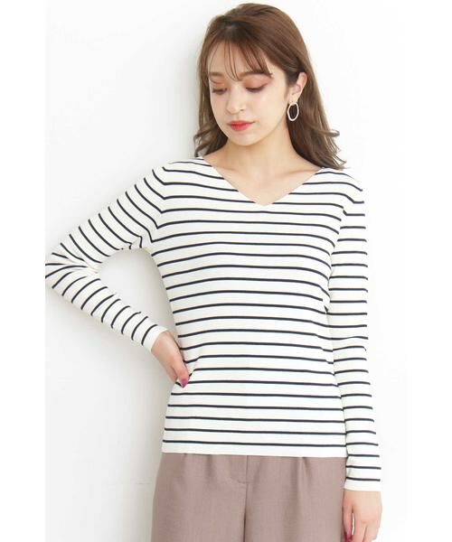 ＊＊N.Natural Beauty Basic / エヌ ナチュラルビューティーベーシック ニット・セーター | 総針Vネックニット | 詳細6