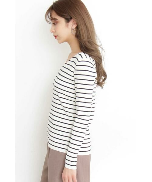 ＊＊N.Natural Beauty Basic / エヌ ナチュラルビューティーベーシック ニット・セーター | 総針Vネックニット | 詳細7