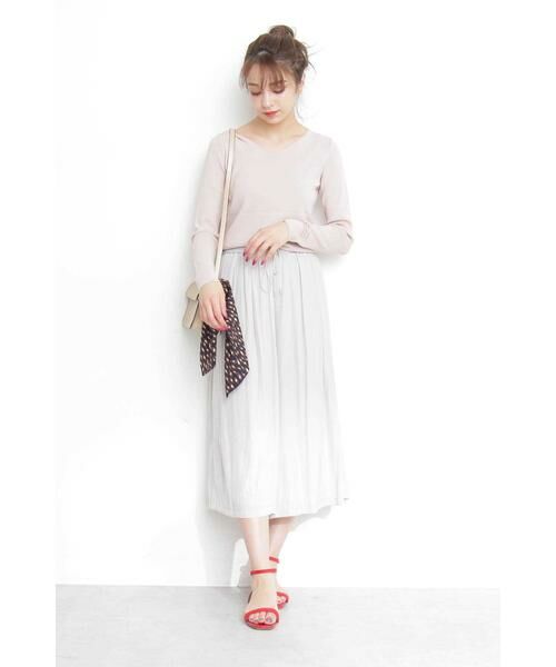 ＊＊N.Natural Beauty Basic / エヌ ナチュラルビューティーベーシック ニット・セーター | 総針Vネックニット | 詳細13