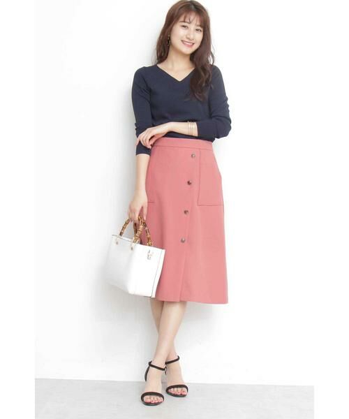 ＊＊N.Natural Beauty Basic / エヌ ナチュラルビューティーベーシック ニット・セーター | 総針Vネックニット | 詳細18