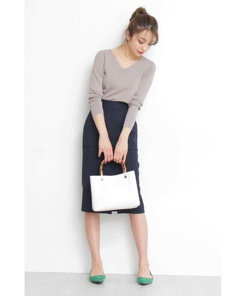 ＊＊N.Natural Beauty Basic / エヌ ナチュラルビューティーベーシック ニット・セーター | 総針Vネックニット | 詳細26