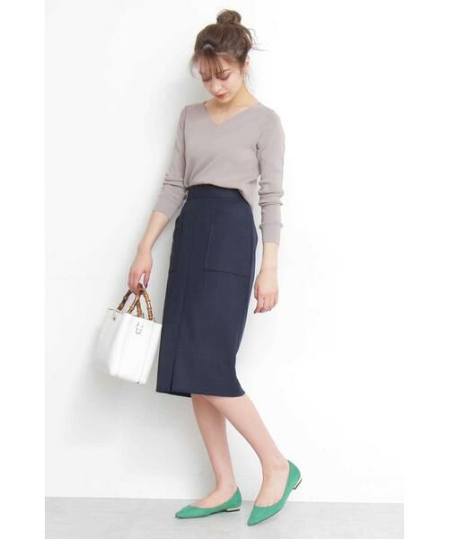 ＊＊N.Natural Beauty Basic / エヌ ナチュラルビューティーベーシック ニット・セーター | 総針Vネックニット | 詳細27