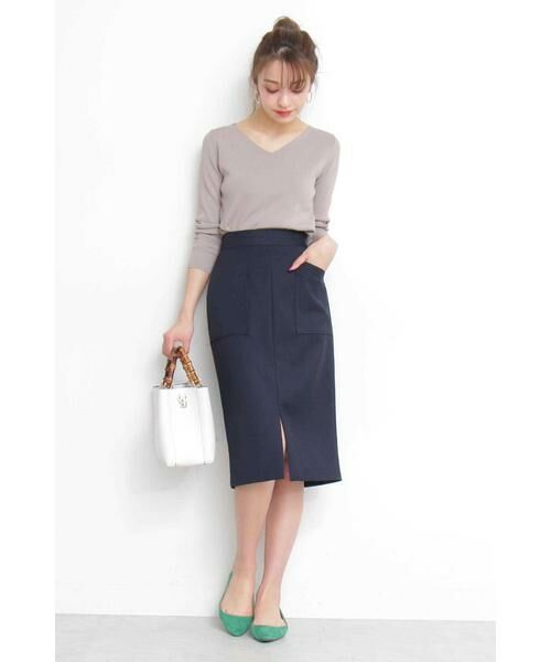 ＊＊N.Natural Beauty Basic / エヌ ナチュラルビューティーベーシック ニット・セーター | 総針Vネックニット | 詳細28