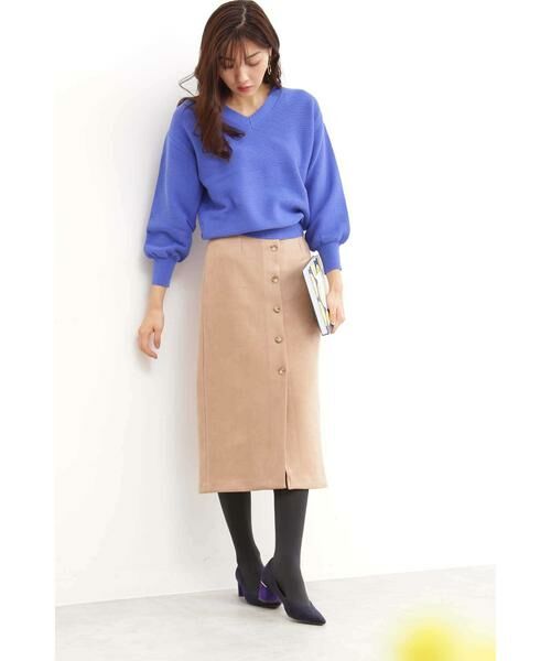 ＊＊N.Natural Beauty Basic / エヌ ナチュラルビューティーベーシック ニット・セーター | ガーターVネックフォルムニット | 詳細2