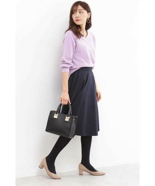 ＊＊N.Natural Beauty Basic / エヌ ナチュラルビューティーベーシック ニット・セーター | ガーターVネックフォルムニット | 詳細18