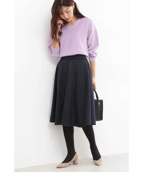 ＊＊N.Natural Beauty Basic / エヌ ナチュラルビューティーベーシック ニット・セーター | ガーターVネックフォルムニット | 詳細19