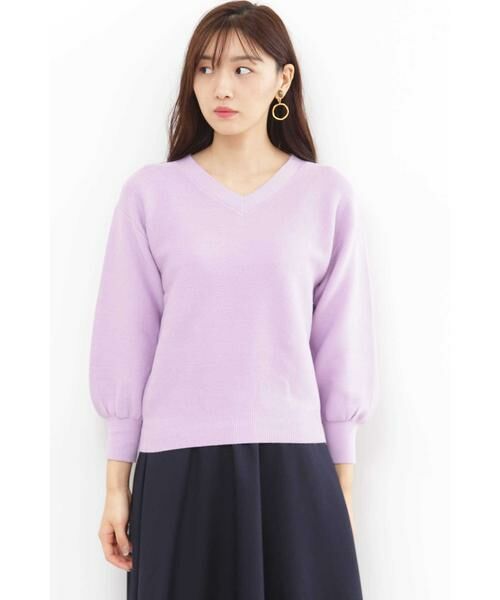 ＊＊N.Natural Beauty Basic / エヌ ナチュラルビューティーベーシック ニット・セーター | ガーターVネックフォルムニット | 詳細21