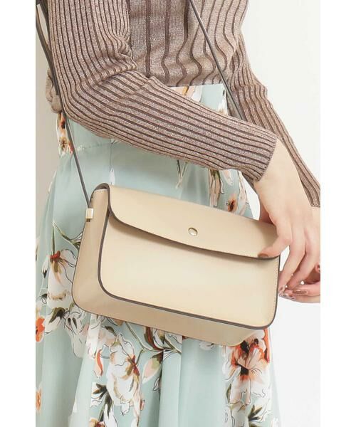 ＊＊N.Natural Beauty Basic / エヌ ナチュラルビューティーベーシック ショルダーバッグ | ラウンドクロスミニショルダーバッグ（ベージュ）