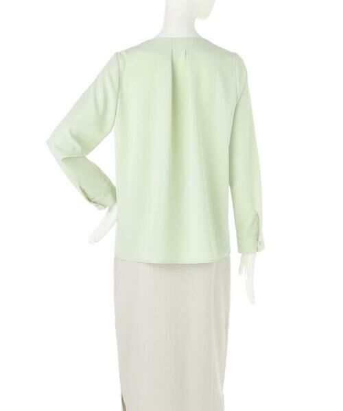 ＊＊N.Natural Beauty Basic / エヌ ナチュラルビューティーベーシック シャツ・ブラウス | キーネックタックドレープブラウス | 詳細6