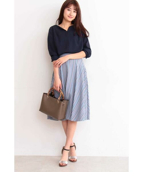 ＊＊N.Natural Beauty Basic / エヌ ナチュラルビューティーベーシック シャツ・ブラウス | キーネックタックドレープブラウス | 詳細14