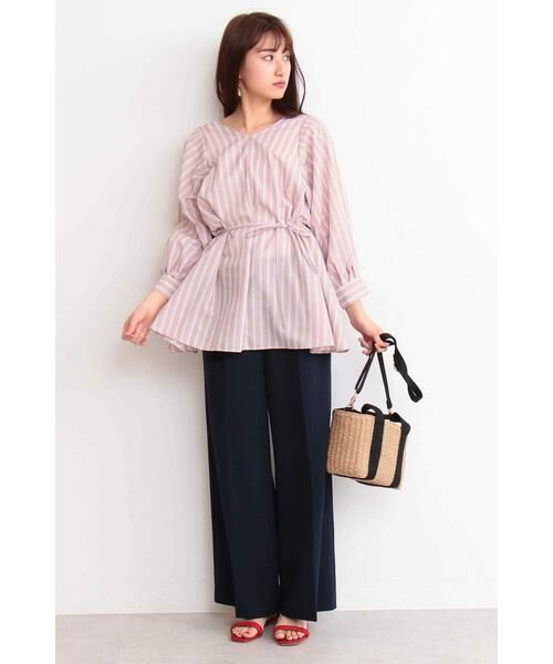 ＊＊N.Natural Beauty Basic / エヌ ナチュラルビューティーベーシック シャツ・ブラウス | マルチカラーストライプブラウス | 詳細2