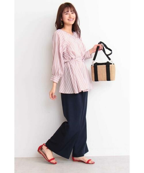 ＊＊N.Natural Beauty Basic / エヌ ナチュラルビューティーベーシック シャツ・ブラウス | マルチカラーストライプブラウス | 詳細3