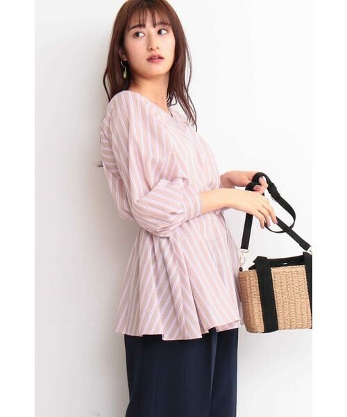 ＊＊N.Natural Beauty Basic / エヌ ナチュラルビューティーベーシック シャツ・ブラウス | マルチカラーストライプブラウス | 詳細4