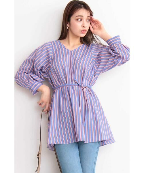 ＊＊N.Natural Beauty Basic / エヌ ナチュラルビューティーベーシック シャツ・ブラウス | マルチカラーストライプブラウス | 詳細9