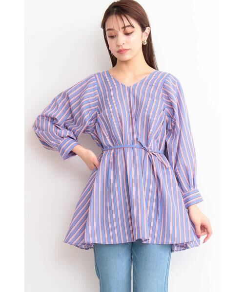 ＊＊N.Natural Beauty Basic / エヌ ナチュラルビューティーベーシック シャツ・ブラウス | マルチカラーストライプブラウス | 詳細11