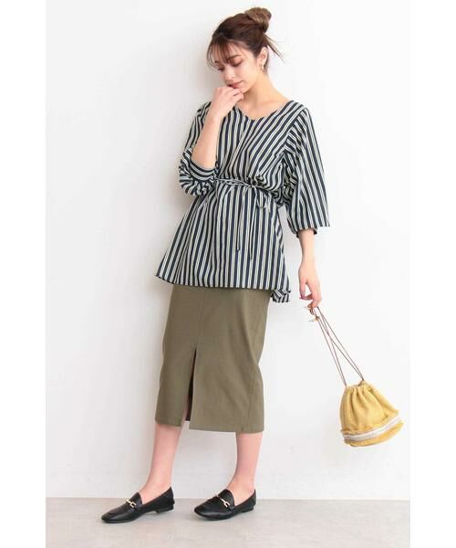 ＊＊N.Natural Beauty Basic / エヌ ナチュラルビューティーベーシック シャツ・ブラウス | マルチカラーストライプブラウス | 詳細17