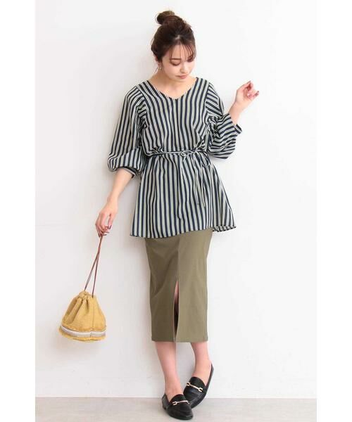 ＊＊N.Natural Beauty Basic / エヌ ナチュラルビューティーベーシック シャツ・ブラウス | マルチカラーストライプブラウス | 詳細18