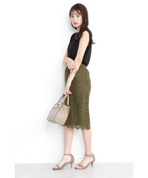 ＊＊N.Natural Beauty Basic / エヌ ナチュラルビューティーベーシック スカート | レースミモレスカート | 詳細10