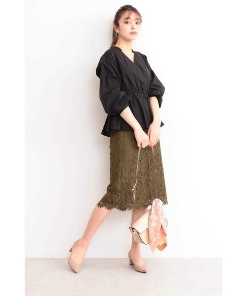 ＊＊N.Natural Beauty Basic / エヌ ナチュラルビューティーベーシック スカート | レースミモレスカート | 詳細11