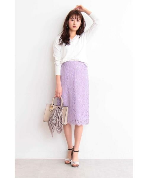 ＊＊N.Natural Beauty Basic / エヌ ナチュラルビューティーベーシック スカート | レースミモレスカート | 詳細20