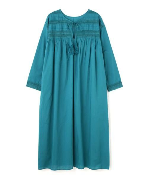 ＊＊N.Natural Beauty Basic / エヌ ナチュラルビューティーベーシック ワンピース | ショルダーレースワンピース（グリーン）