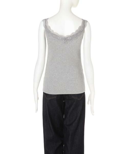 ＊＊N.Natural Beauty Basic / エヌ ナチュラルビューティーベーシック カットソー | リブインナーレース付きVネックキャミソール | 詳細4