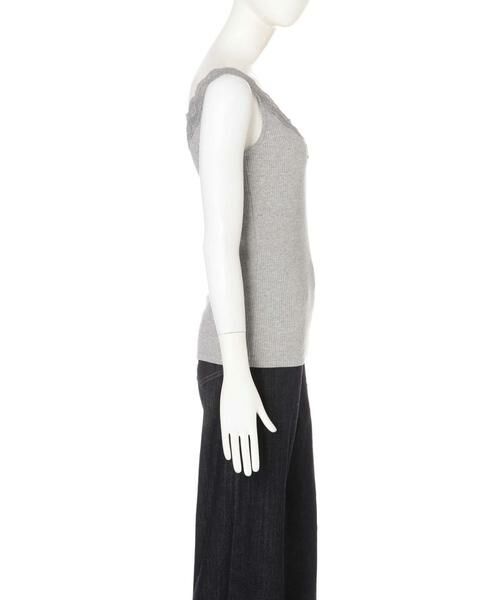 ＊＊N.Natural Beauty Basic / エヌ ナチュラルビューティーベーシック カットソー | リブインナーレース付きVネックキャミソール | 詳細5