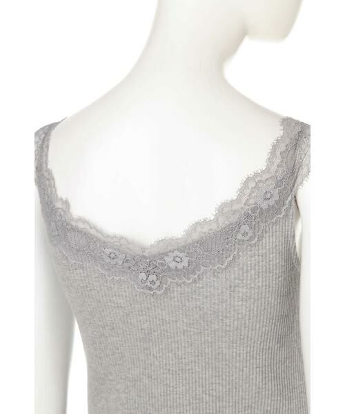 ＊＊N.Natural Beauty Basic / エヌ ナチュラルビューティーベーシック カットソー | リブインナーレース付きVネックキャミソール | 詳細9