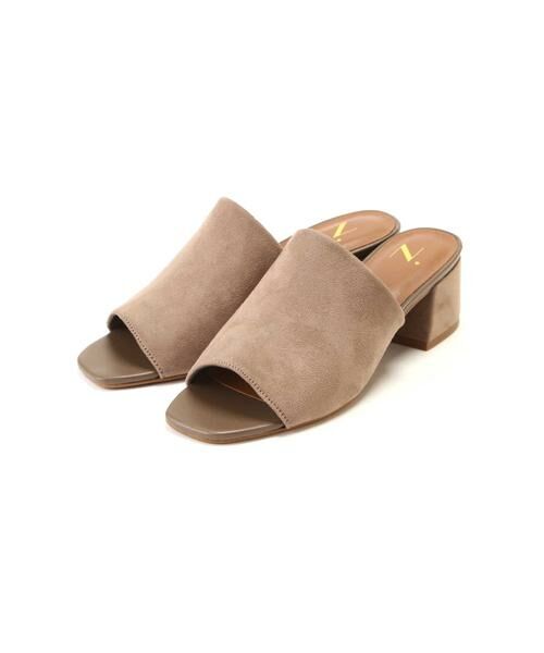 ＊＊N.Natural Beauty Basic / エヌ ナチュラルビューティーベーシック サンダル | チャンキーヒールサボ（ベージュ）