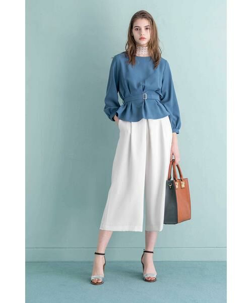 ＊＊N.Natural Beauty Basic / エヌ ナチュラルビューティーベーシック シャツ・ブラウス | ウエストタックペプラムブラウス | 詳細4