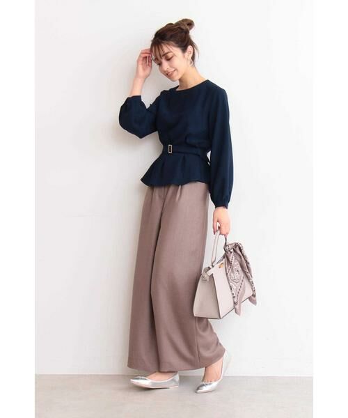 ＊＊N.Natural Beauty Basic / エヌ ナチュラルビューティーベーシック シャツ・ブラウス | ウエストタックペプラムブラウス | 詳細7