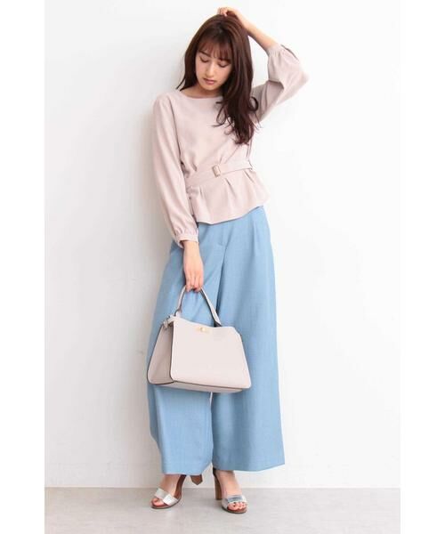 ＊＊N.Natural Beauty Basic / エヌ ナチュラルビューティーベーシック シャツ・ブラウス | ウエストタックペプラムブラウス | 詳細12