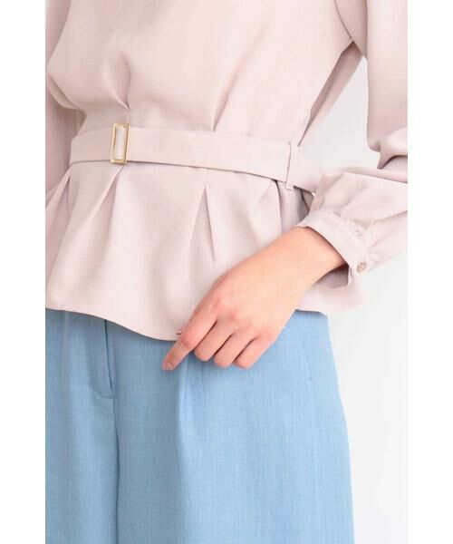＊＊N.Natural Beauty Basic / エヌ ナチュラルビューティーベーシック シャツ・ブラウス | ウエストタックペプラムブラウス | 詳細19