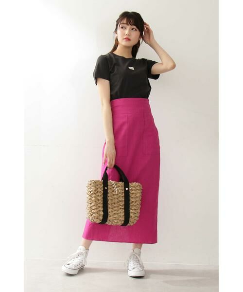 ＊＊N.Natural Beauty Basic / エヌ ナチュラルビューティーベーシック スカート | 麻タイトマキシスカート | 詳細11