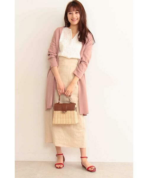 ＊＊N.Natural Beauty Basic / エヌ ナチュラルビューティーベーシック スカート | 麻タイトマキシスカート | 詳細30