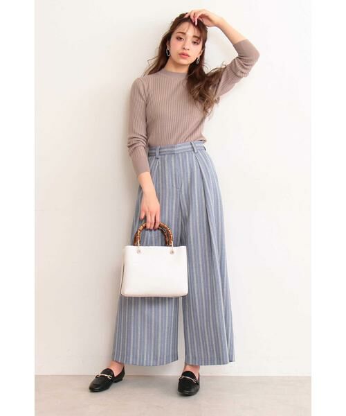 **N.Natural Beauty Basic / エヌ ナチュラルビューティーベーシック パンツ | リスタビュールワイドパンツ | 詳細4