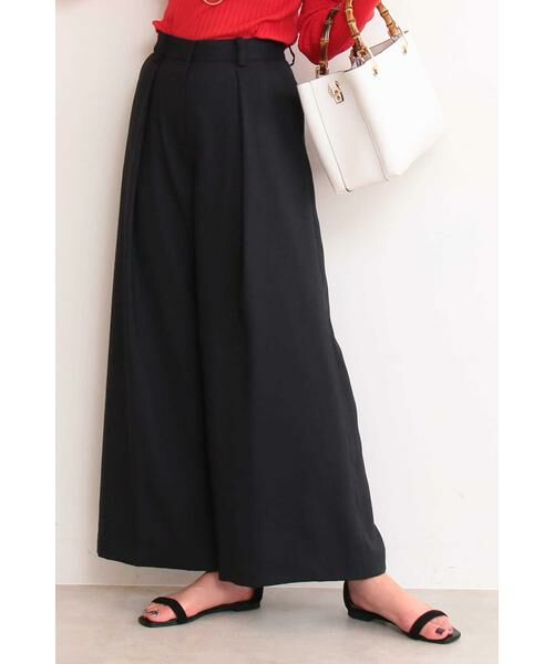 **N.Natural Beauty Basic / エヌ ナチュラルビューティーベーシック パンツ | リスタビュールワイドパンツ(ネイビー)