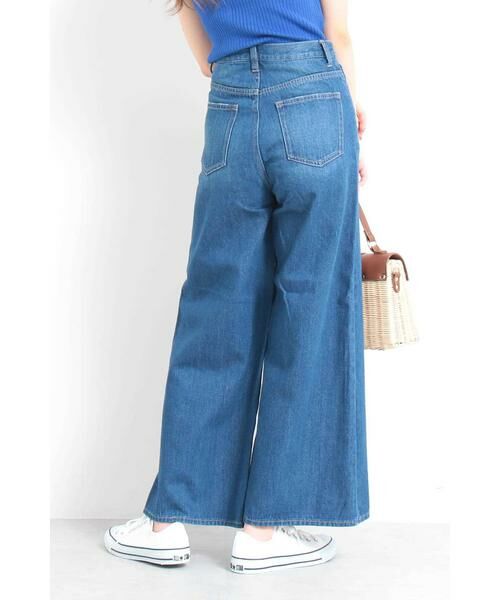 ＊＊N.Natural Beauty Basic / エヌ ナチュラルビューティーベーシック パンツ | パラツォデニム（濃インディゴ）