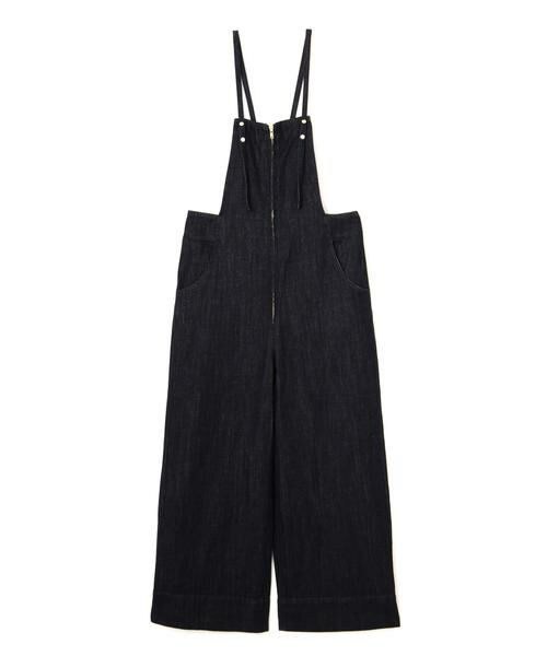 ＊＊N.Natural Beauty Basic / エヌ ナチュラルビューティーベーシック ワンピース | フロントファスナーデニムサロペット | 詳細1