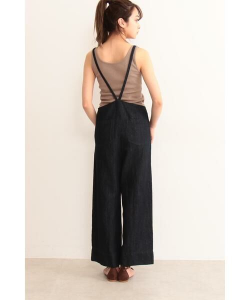 ＊＊N.Natural Beauty Basic / エヌ ナチュラルビューティーベーシック ワンピース | フロントファスナーデニムサロペット | 詳細9